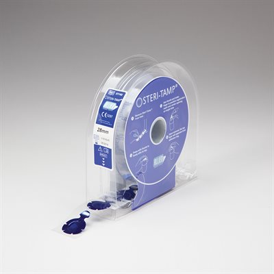 Steri-Tamp Tamper-Evident Vial Seals, 28mm, Blue