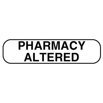 Item 17729 - Pharmacy Altered Labels