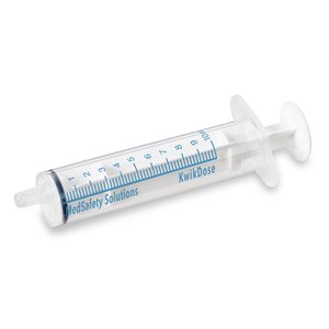 KwikDose Oral Dispensers, Clear, 10 mL, 100 / package