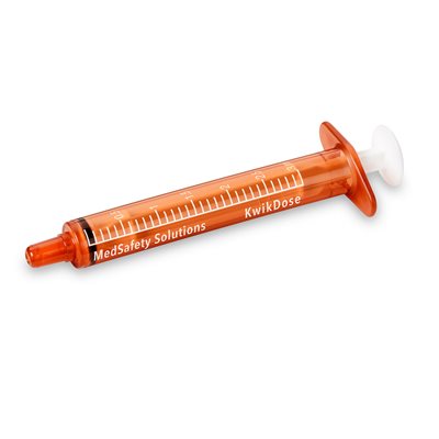 KwikDose Oral Dispensers, Amber, 3 mL, 100 / package