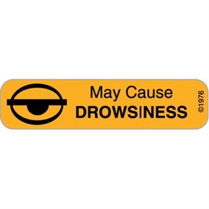 Label "May Cause Drowsiness"