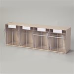 Tilters® Tilt Front Bin - 4 Bin, 24x8x7