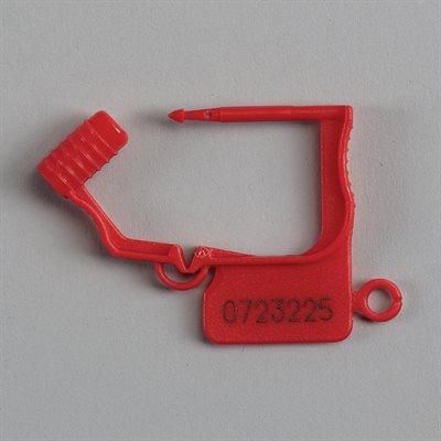 PADLOCK SEALS #'D RED 100 / PK