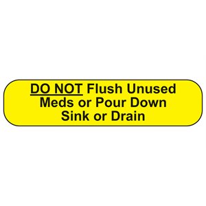 Label: Do Not Flush Unused Meds...