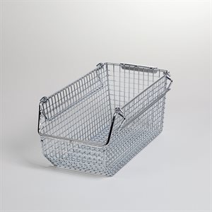 Wire Mesh Stack and Hang Bin, 6.5x5x11