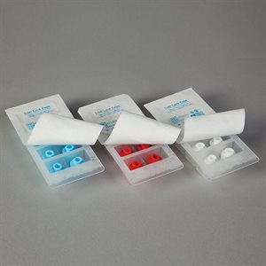 Sterile Luer Lock Syringe Caps, Red