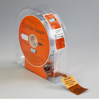 Steri-Tamp® Tamper-Evident Bag Port Seals, Warning: Paralyzing Agent
