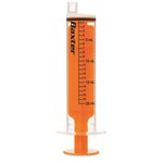 Enteral Syringe with ENFit Connector 20 mL, Clear with Orange Plunger