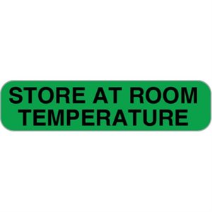 Store At Room Temperature Labels
