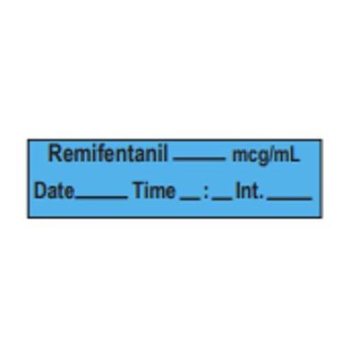 Label Tape: Remifentanil ___mcg / ml