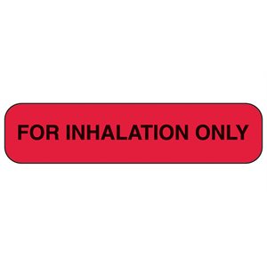 For Inhalation Only Labels