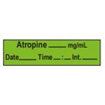 Label Tape: Atropine___mg / ml