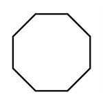 Custom Label, 19 mm Octagon