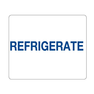 Refrigerate Labels