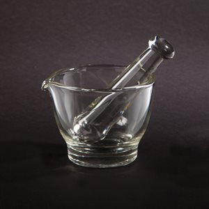 Flint Glass Mortar and Pestle Set