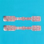 Tamper-Evident Syringe Seals, Do Not Use If Seal Is Broken, Foil, 3.5"