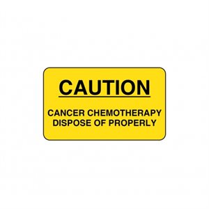Label "CAUTION Chemotherapy"