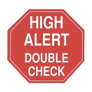 High Alert Label Vector Error Prevention