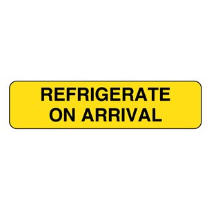 Label: Refrigerate On Arrival