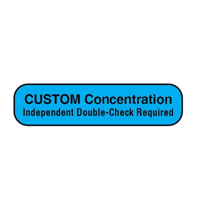 Label: Custom Concentration...