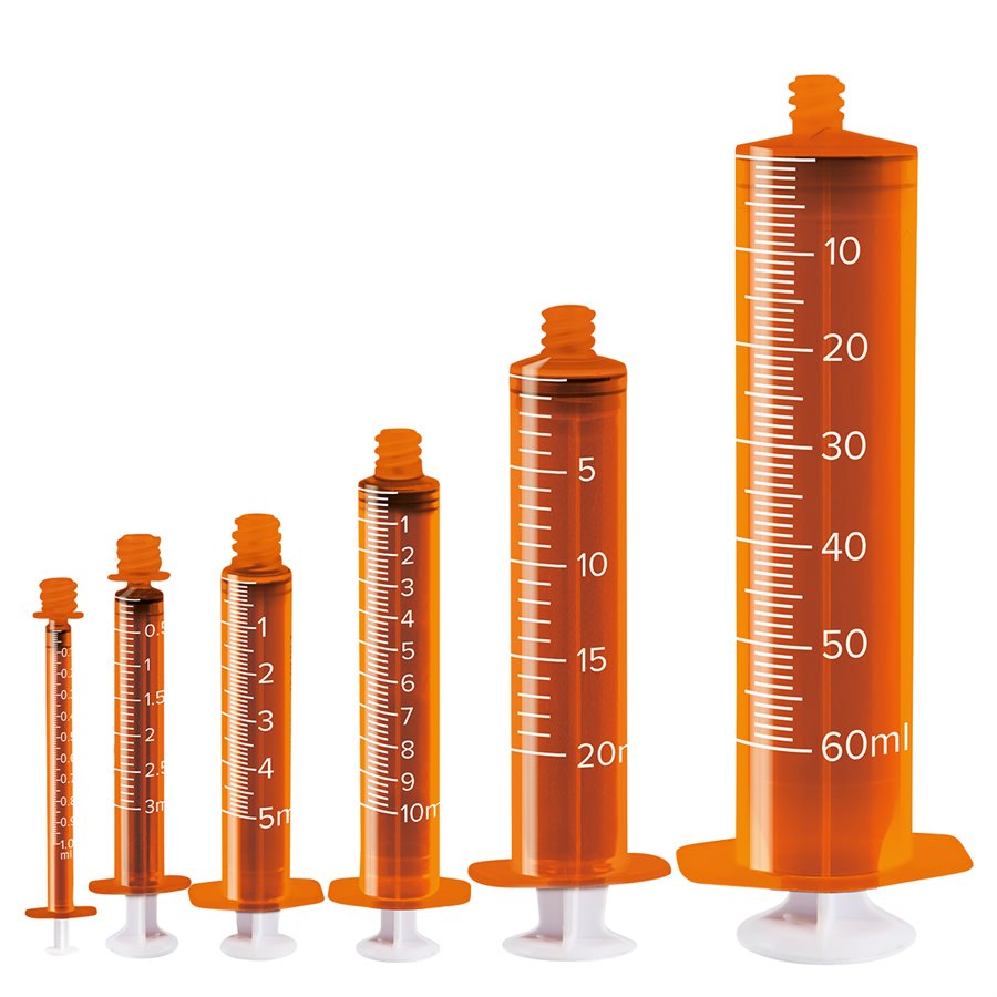 Amber ENFit Syringes