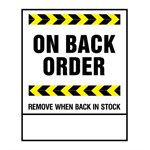 Sticker: On Back Order