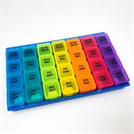Weekly Pill Planner with 4X Daily Removable Sections, XL