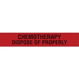Label "Chemotherapy Dispose of Properly"
