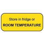 Label: Store in fridge or room temperature