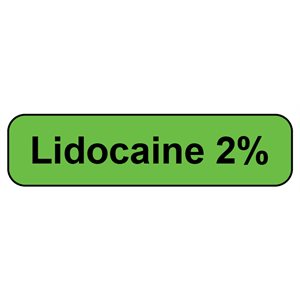 Label: Lidocaine 2%