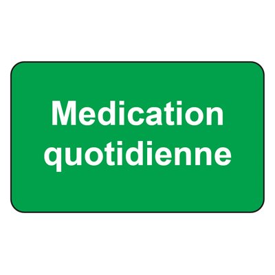 Label: Medication quotidienne