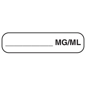 Label: ___MG / ML