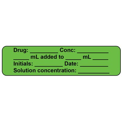 Consticlear Label Label: Drug: _________, Conc: