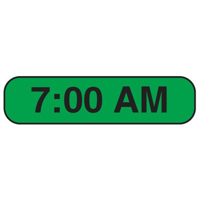 Label: 7:00 AM