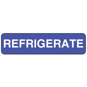 Label: Refrigerate