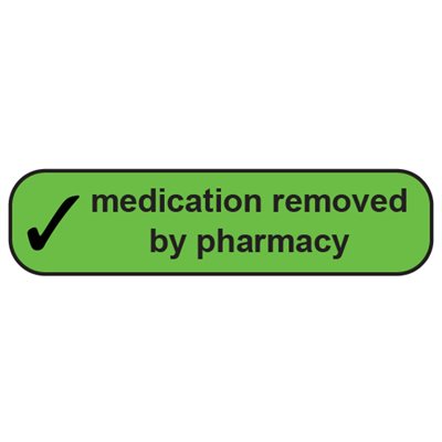 Label: Medication removed from pharmacy