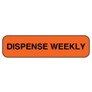 Label: Dispense Weekly