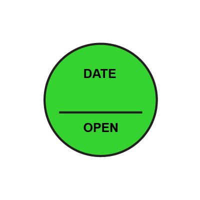 Label: Date____ Open