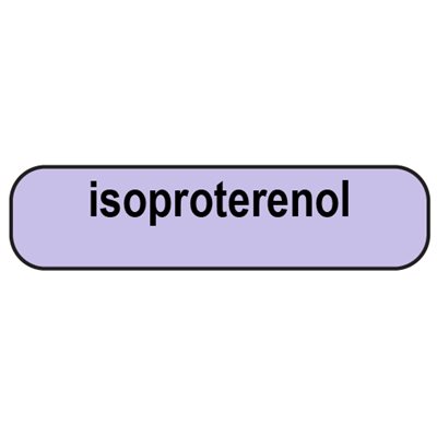 Label: Isoproterenol
