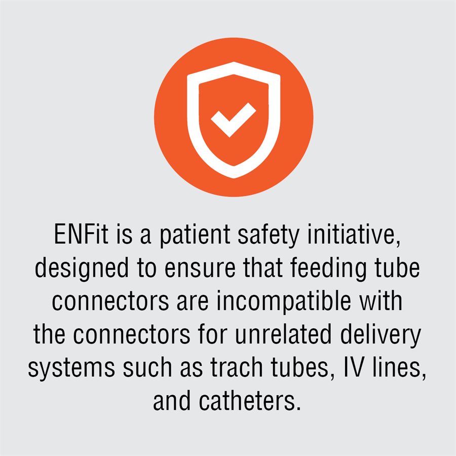 Amber Low Dose ENFit Syringe, 3ml