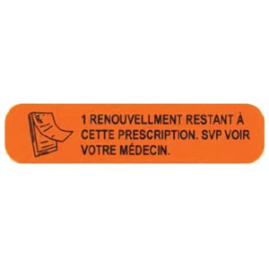 Label: "1 REFILL LEFT ON THIS PRESCRIPTION. PLEASE CONTACT YOUR DOCTOR"