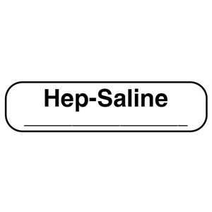 Label: "Hep-Saline"
