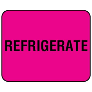 Label: "REFRIGERATE"