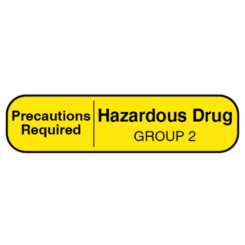 Label Precautions Required, Hazardous Drug Group 2