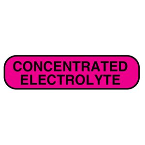 Label: "CONCENTRATED ELECTROLYTE"