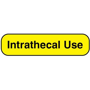 Label: "Intrathecal Use"