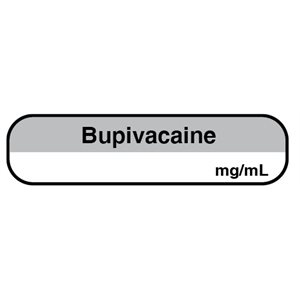 Label: "Bupivacaine mg / mL"