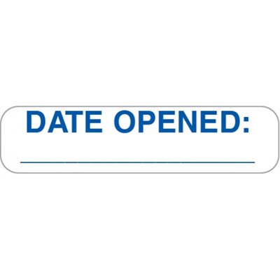 Label "Date Opened:_____"