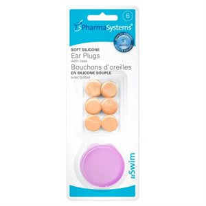 Soft Silicone Ear Plugs, 3 Pairs