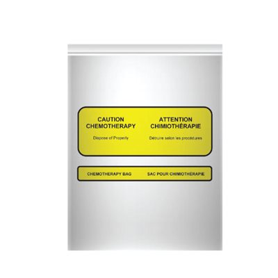Chemotherapy Disposal Bags, 9 x 12"